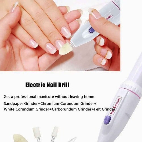 Kit Set Pulidora Profesional Taladro De Uñas Eléctrico + Minilámpara Led Para Secado De Uñas
