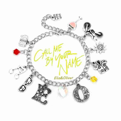 Pulsera Call Me By Your Name Llamame por tu nombre Con DIjes 