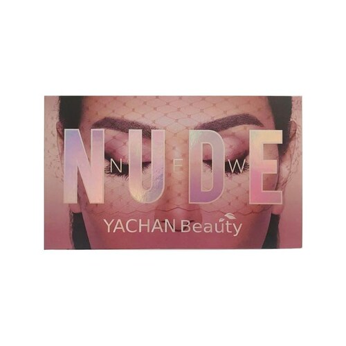 Paleta De Sombras de 18 Tonos Neutros Nude Mate Y Glitter