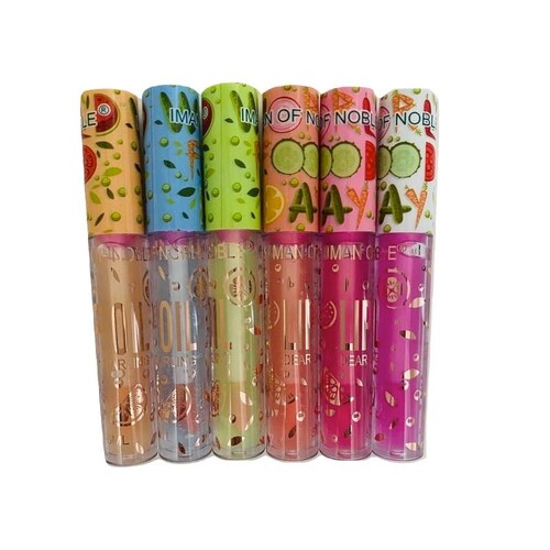 Paquete Set De 6 Gloss Labial Mágico De Frutas Hidratante