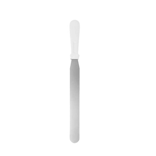 Aleissi Espatula Recta de 25cm para Pastel Reposteria Cocina Fondant (Blanca)