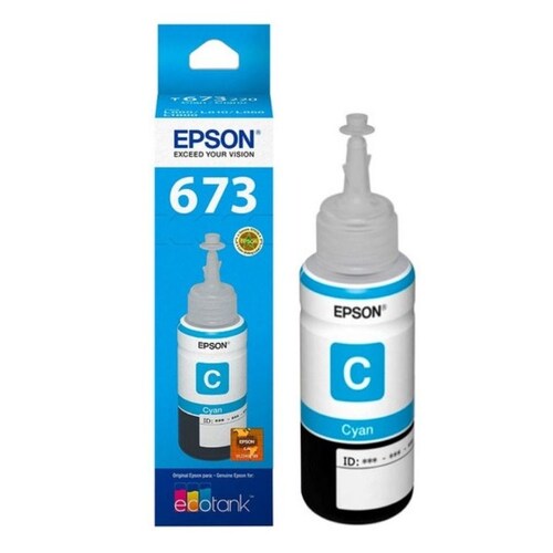 Epson Consumible Tinta T673220-al Cian