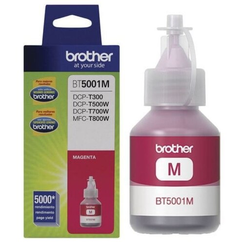 Brother Botella De Tinta Color Magenta Modelo: Bt-5001m