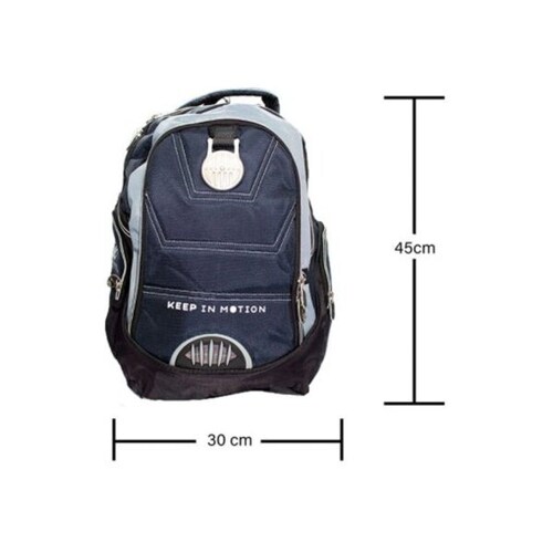 Mochila Ejecutiva Azul Marino Juvenil Con Porta Laptop