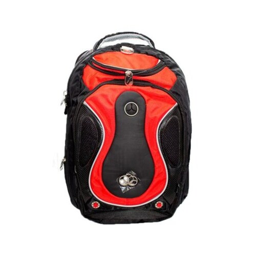 Mochila Ejecutiva Negra Con Rojo Juvenil Con Porta Laptop