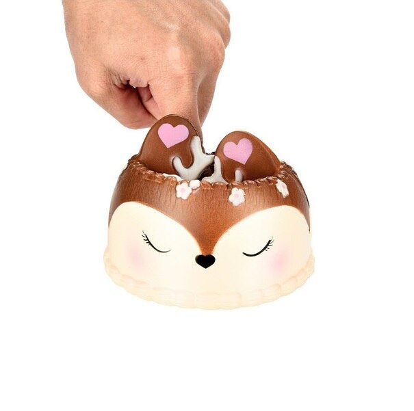 Squishy Antiestrés Kawaii De Pastel | 4 Unidades 7x6 Cm | Goma TPR Suave Y Esponjosa | Alivia El Estrés