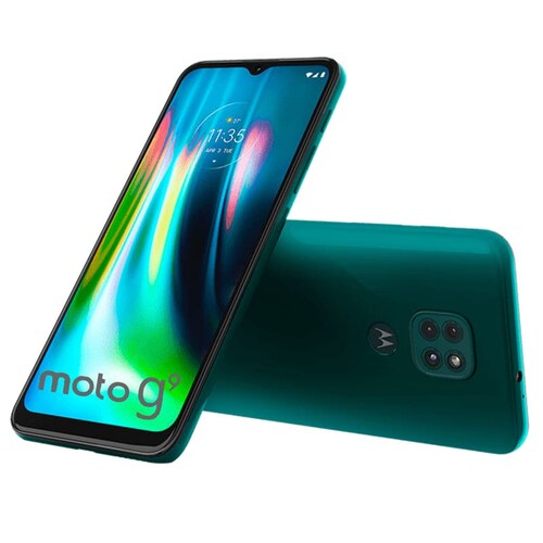 Celular MOTOROLA Moto G9 4GB 64GB 6.5" HD+ Triple Camara 48Mpx - Tecnología 3G + Audífonos