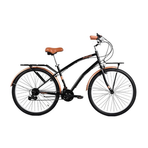 Bicicleta Ghost Auckland City Rodada 26 Negro Urbana