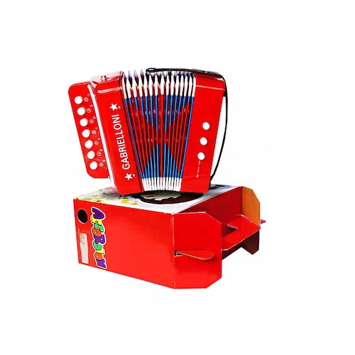 Acordeon Profesional De 9 Botones Agudos Y Graves Con Fuelle
