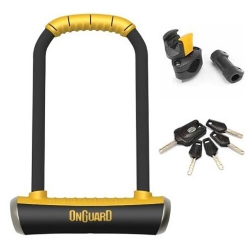 Candado De Seguridad Para Bicicleta OnGuard U-Lock Mod.8000 Nivel De Seg.95