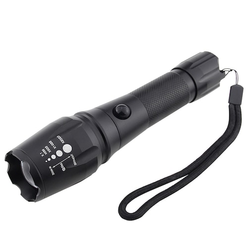 Linterna Lampara Táctica Linterna De Mano 3000 Lumenes Fralugio Cree Led T6 Recargable Con Zoom