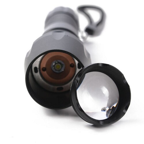 Linterna Lampara Táctica Linterna De Mano 3000 Lumenes Fralugio Cree Led T6 Recargable Con Zoom