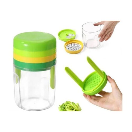 Aleissi Rallador Cortador tipo Sacapuntas para Frutas y Verduras