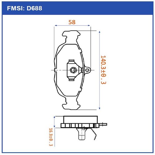 Balata Delantera Matic Chevrolet Chevy C2 2003 2004 2005 2006 2008