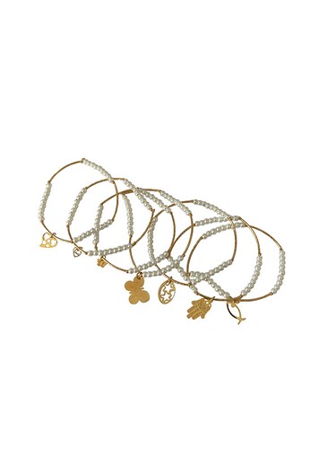 Semanario Bright Pearl, Recubrimiento baño en chapa de oro 18K, El Bazar Store  