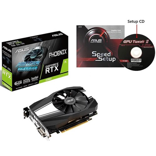 Tarjeta De Video Nvidia Asus Phoenix RTX 2060 6GB GDDR6 GeForce PH-RTX2060-6G