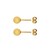 Broquel Diseño Dormilon Pulido en Oro Amarillo de 14 K + Obsequio