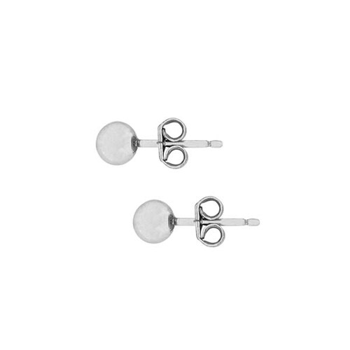 Broquel Diseño Dormilonas en Oro Blanco de 14 K + Obsequio