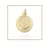 Medalla Redonda de Virgen de San Juan de los Lagos en Oro Amarillo de 14 K + Obsequio