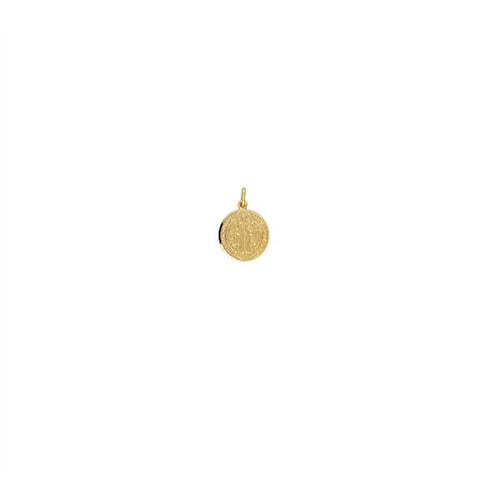 Medalla de San Benito para Bebé en Oro Amarillo de 14 K + Obsequio