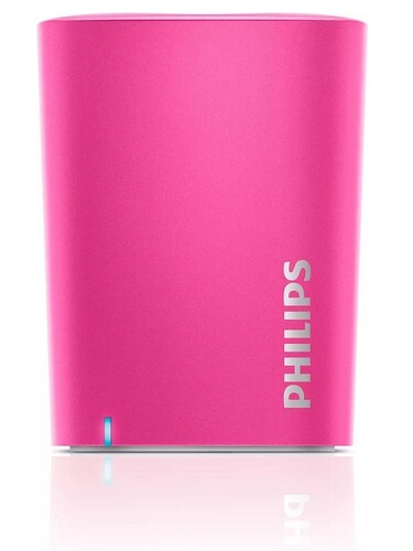 Philips Wireless Mini Altavoz Portátil con Bluetooth Rosa BT-100P/27