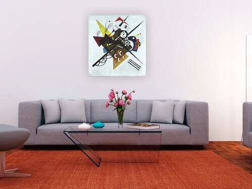 Cuadro Decorativo Canvas de Kandinsky En Blanco II.