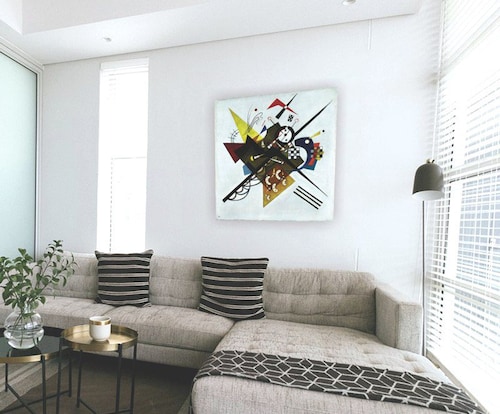 Cuadro Decorativo Canvas de Kandinsky En Blanco II