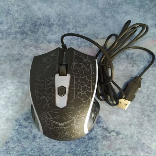 Mouse Usb Juego Óptico 1200dp Luz Led Gamer Pc Lap Casa CablE GAMER JUEGO LUZ LED PC JUEGO GAMER