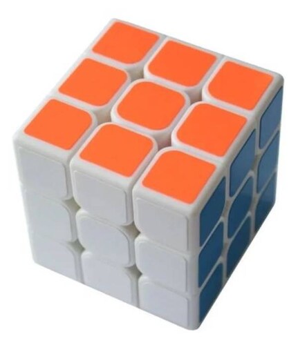 Cubo Rubik 3x3 Yj Guanlong Lubricado Speedcube Blanco