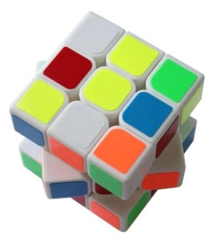 Cubo Rubik 3x3 Yj Guanlong Lubricado Speedcube Blanco