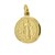 Medalla San Benito Tamaño Mediano Acabado Mate en Oro de 14 K + Obsequio