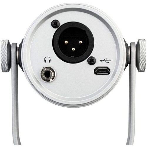 Micrófono para Podcast SHURE MV7-S Plata modo Auto Level Dinámico