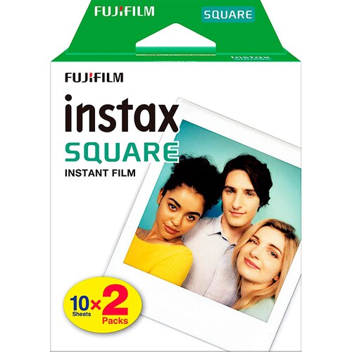 Película Instax Fujifilm Square 2-pack Borde Blanco