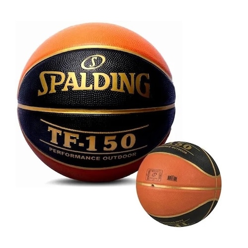 Balon Basquetbol Spalding Tf-150 Hule Natural Bicolor Naranja/Negro