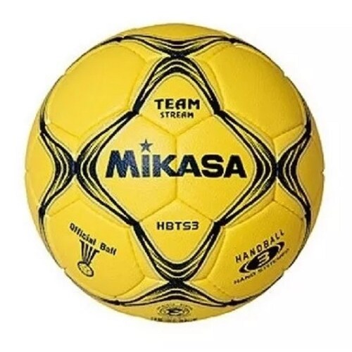 Balon para balonmano Mikasa Hbts Amarillo Azul Oficial de la Federacion Internacional Handball