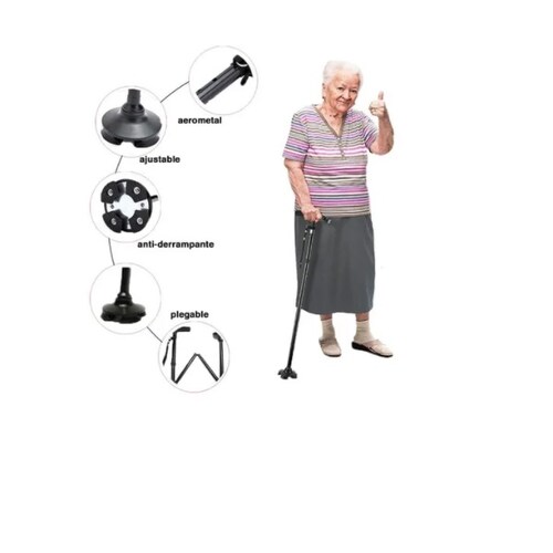 Baston Plegable Andadera Discapacitados Magic Cane Con Lampara 