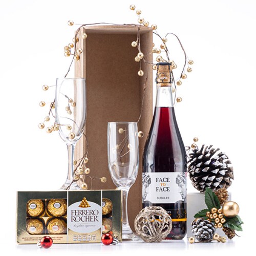 Estuche para brindis - Vino espumoso & chocolates