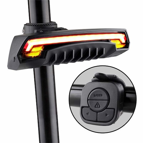 Luz Direccional Bicicleta Intermitentes Laser Delimitador 64