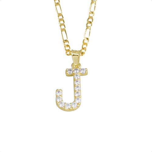 Dije Letra Inicial J  VAROURO | Oro 10k + Cadena Regalo Envío Gratis.