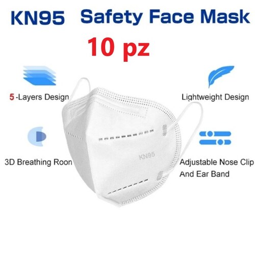 Cubrebocas Mascarilla Kn95 ORIGINAL Con Certificado FDA 10 PZ