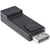 Adaptador Negro DisplayPort a HDMI Macho Hembra Windows Linux Mac PC LAP