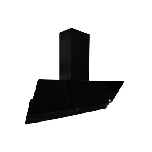 Campana de pared de cristal templado y parrilla empotrable de gas SUPRA combo SONDRIO campana extractora de 90 cm parrilla cubierta de cristal templado color negro