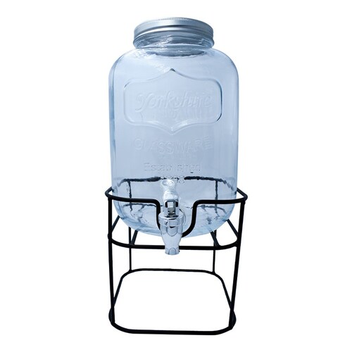 2 Vitrolero / Barril Para Aguas Frescas De 5 Litros Vidrio