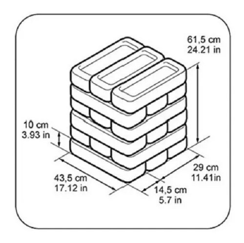 Jenga Gigante Tower Feber Rojos 18 Pzs