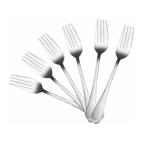 Aleissi Tenedor de Acero Inoxidable para Uso Comercial y Pesado Uso Rudo 6pz