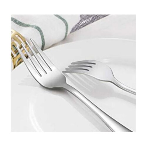 Aleissi Tenedor de Acero Inoxidable para Uso Comercial y Pesado Uso Rudo 6pz