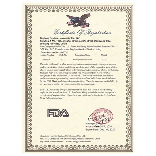 Cubrebocas 30 PZ negro Kn95 kf94 Coreano 5 capas certificado aprobado FDA 95% filtración 