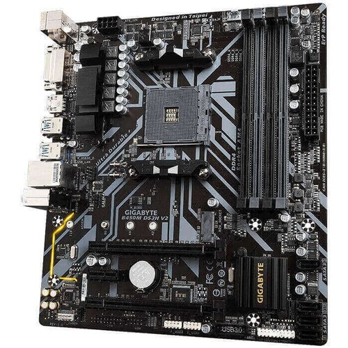 Tarjeta Madre GIGABYTE B450M DS3H V2 4xDDR4 2xPCI-E USB3 Socket AM4.