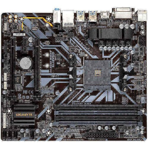 Tarjeta Madre GIGABYTE B450M DS3H V2 4xDDR4 2xPCI-E USB3 Socket AM4.