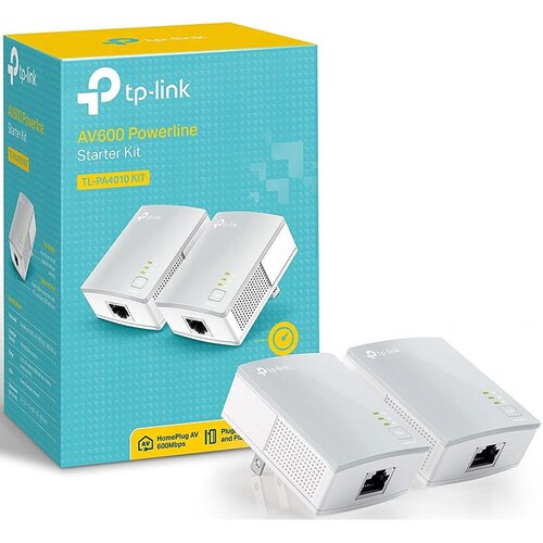 Kit Repetidor Powerline AV600 Ethernet Tp-Link TL-PA4010 KIT